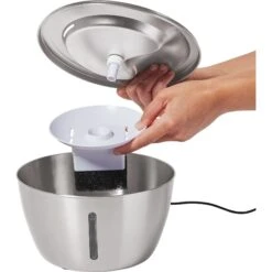 Frisco Stainless Steel Heart Dog & Cat Fountain 12 Frisco Stainless Steel Heart Dog & Cat Fountain -Blue Buffalos Shop 355816 PT3. AC SS1800 V1665174172