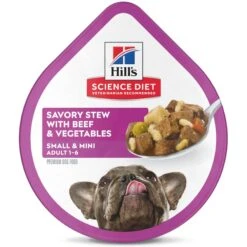 Hill's Science Diet Adult 7+ Small & Mini Savory Chicken & Vegetable Stew Dog Food Trays & Hill's Science Diet Adult Small Mini Savory Stew Beef & Vegetable Wet Dog Food Trays -Blue Buffalos Shop 356850 PT1. AC SS1800 V1692826196