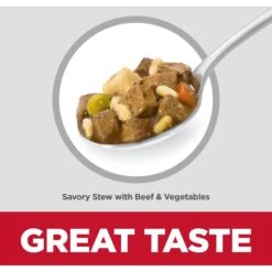 Hill's Science Diet Adult 7+ Small & Mini Savory Chicken & Vegetable Stew Dog Food Trays & Hill's Science Diet Adult Small Mini Savory Stew Beef & Vegetable Wet Dog Food Trays -Blue Buffalos Shop 356850 PT4. AC SS1800 V1692826317