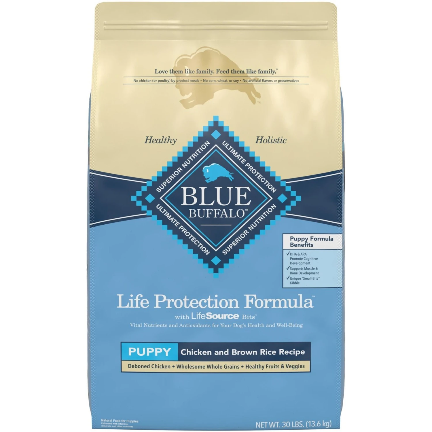 Blue Buffalo Homestyle Recipe Puppy Chicken Dinner With Garden Vegetables Canned Dog Food & Blue Buffalo Life Protection Formula Puppy Chicken & Brown Rice Recipe Dry Dog Food 4 Blue Buffalo Homestyle Recipe Puppy Chicken Dinner With Garden Vegetables Canned Dog Food & Blue Buffalo Life Protection Formula Puppy Chicken & Brown Rice Recipe Dry Dog Food - Image 2