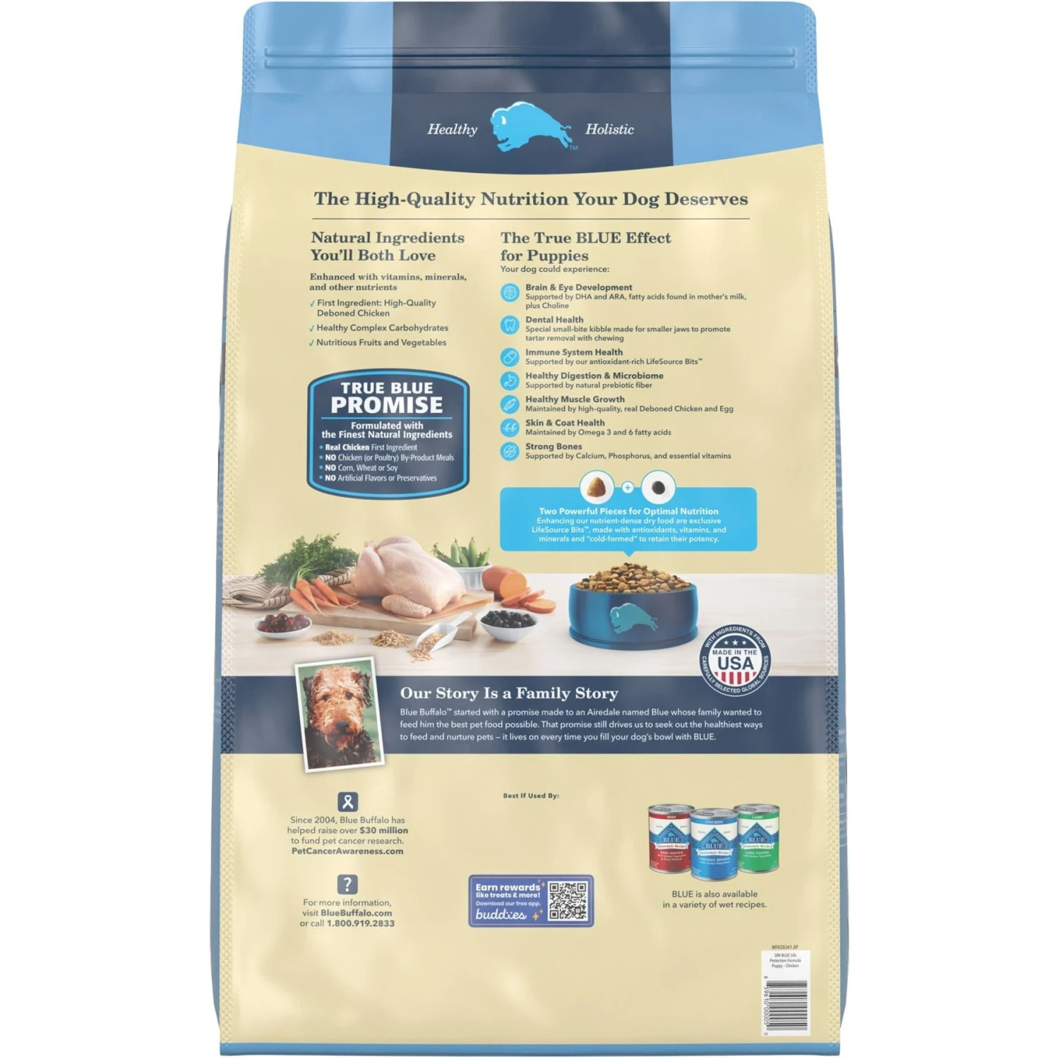 Blue Buffalo Homestyle Recipe Puppy Chicken Dinner With Garden Vegetables Canned Dog Food & Blue Buffalo Life Protection Formula Puppy Chicken & Brown Rice Recipe Dry Dog Food 5 Blue Buffalo Homestyle Recipe Puppy Chicken Dinner With Garden Vegetables Canned Dog Food & Blue Buffalo Life Protection Formula Puppy Chicken & Brown Rice Recipe Dry Dog Food - Image 3