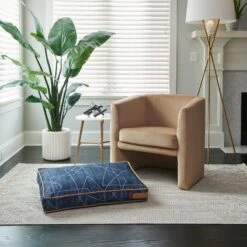 Bark And Slumber Lounger Pillow Dog Bed With Removable Cover -Blue Buffalos Shop 356888 PT3. AC SS1800 V1641843763