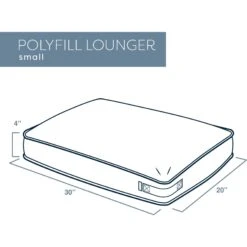 Bark And Slumber Lounger Pillow Dog Bed With Removable Cover -Blue Buffalos Shop 356888 PT4. AC SS1800 V1665439109