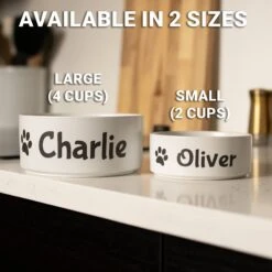 GoTags Personalized Dog Bowl, White 7 GoTags Personalized Dog Bowl, White -Blue Buffalos Shop 357167 PT3. AC SS1800 V1645492007