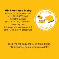 Pedigree High Protein Chicken & Duck Flavor Adult Canned Wet Dog Food -Blue Buffalos Shop 361349 PT7. AC SS1800 V1642017153