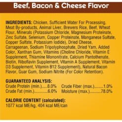 Pedigree Chopped Ground Dinner Liver & Beef, Beef, Bacon & Cheese Flavor With Chicken Adult Canned Wet Dog Food Combo Variety Pack -Blue Buffalos Shop 361361 PT4. AC SS1800 V1652976998