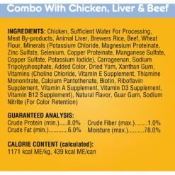 Pedigree Chopped Ground Dinner Liver & Beef, Beef, Bacon & Cheese Flavor With Chicken Adult Canned Wet Dog Food Combo Variety Pack -Blue Buffalos Shop 361361 PT5. AC SS1800 V1652993207