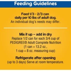 Pedigree Chopped Ground Dinner Liver & Beef, Beef, Bacon & Cheese Flavor With Chicken Adult Canned Wet Dog Food Combo Variety Pack -Blue Buffalos Shop 361361 PT7. AC SS1800 V1652980587