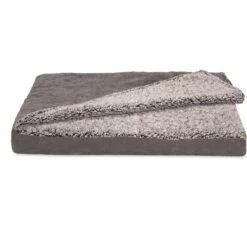FurHaven Berber & Suede Blanket Top Memory Foam Cat & Dog Bed -Blue Buffalos Shop 362081 PT2. AC SS1800 V1645657305