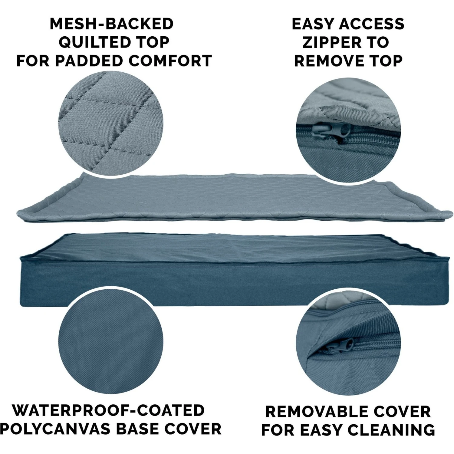 FurHaven Quilt Top Orthopedic Convertible Indoor/Outdoor Cat & Dog Bed 7 FurHaven Quilt Top Orthopedic Convertible Indoor/Outdoor Cat & Dog Bed - Image 5