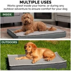 FurHaven Quilt Top Cooling Gel Convertible Indoor/Outdoor Cat & Dog Bed -Blue Buffalos Shop 362151 PT2. AC SS1800 V1645660594