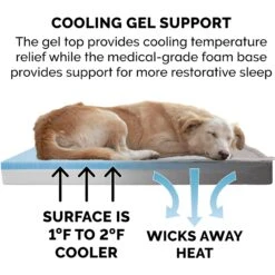 FurHaven Quilt Top Cooling Gel Convertible Indoor/Outdoor Cat & Dog Bed -Blue Buffalos Shop 362151 PT3. AC SS1800 V1645656699