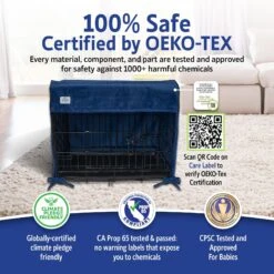 Pet Dreams Open Front Dog Crate Cover -Blue Buffalos Shop 362678 PT3. AC SS1800 V1684886529