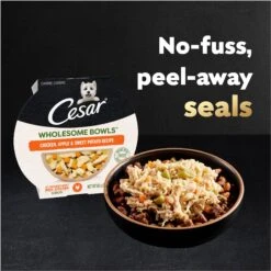 Cesar Wholesome Bowls Variety Pack Beef, Chicken, Carrots, Barley & Green Beans Recipe & Chicken, Apple & Sweet Potato Recipe Small Breed Adult Soft Wet Dog Food -Blue Buffalos Shop 362798 PT4. AC SS1800 V1695666300