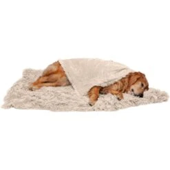 FurHaven Polyester Long Fur & Velvet Dog Blanket -Blue Buffalos Shop 363174 PT3. AC SS1800 V1657805426
