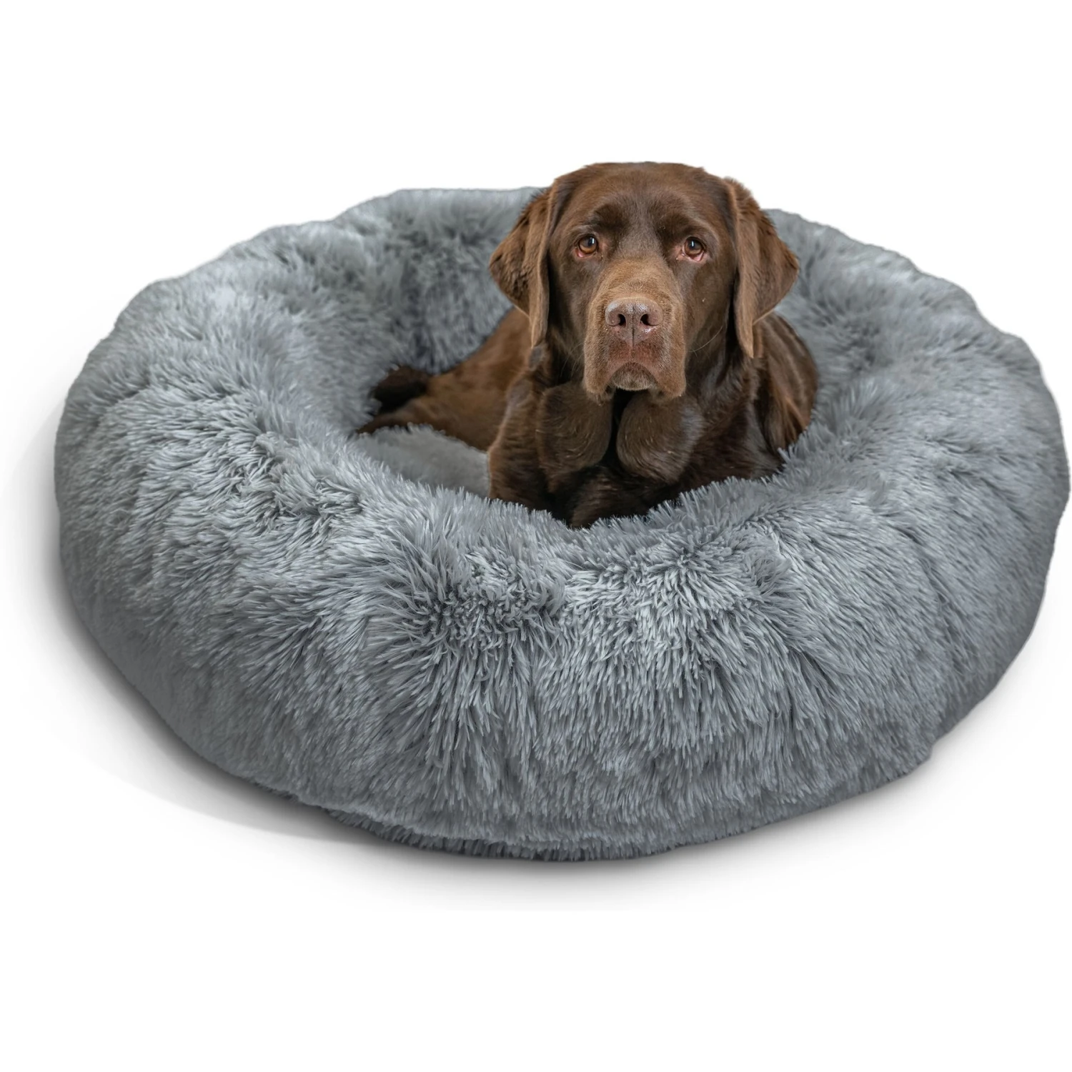 Best Friends By Sheri The Original Calming Shag Fur Donut Cuddler Cat & Dog Bed 4 Best Friends By Sheri The Original Calming Shag Fur Donut Cuddler Cat & Dog Bed - Image 2