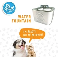 PawPerfect Cat & Dog Water Fountain, White 10 PawPerfect Cat & Dog Water Fountain, White -Blue Buffalos Shop 365301 PT2. AC SS1800 V1644876272