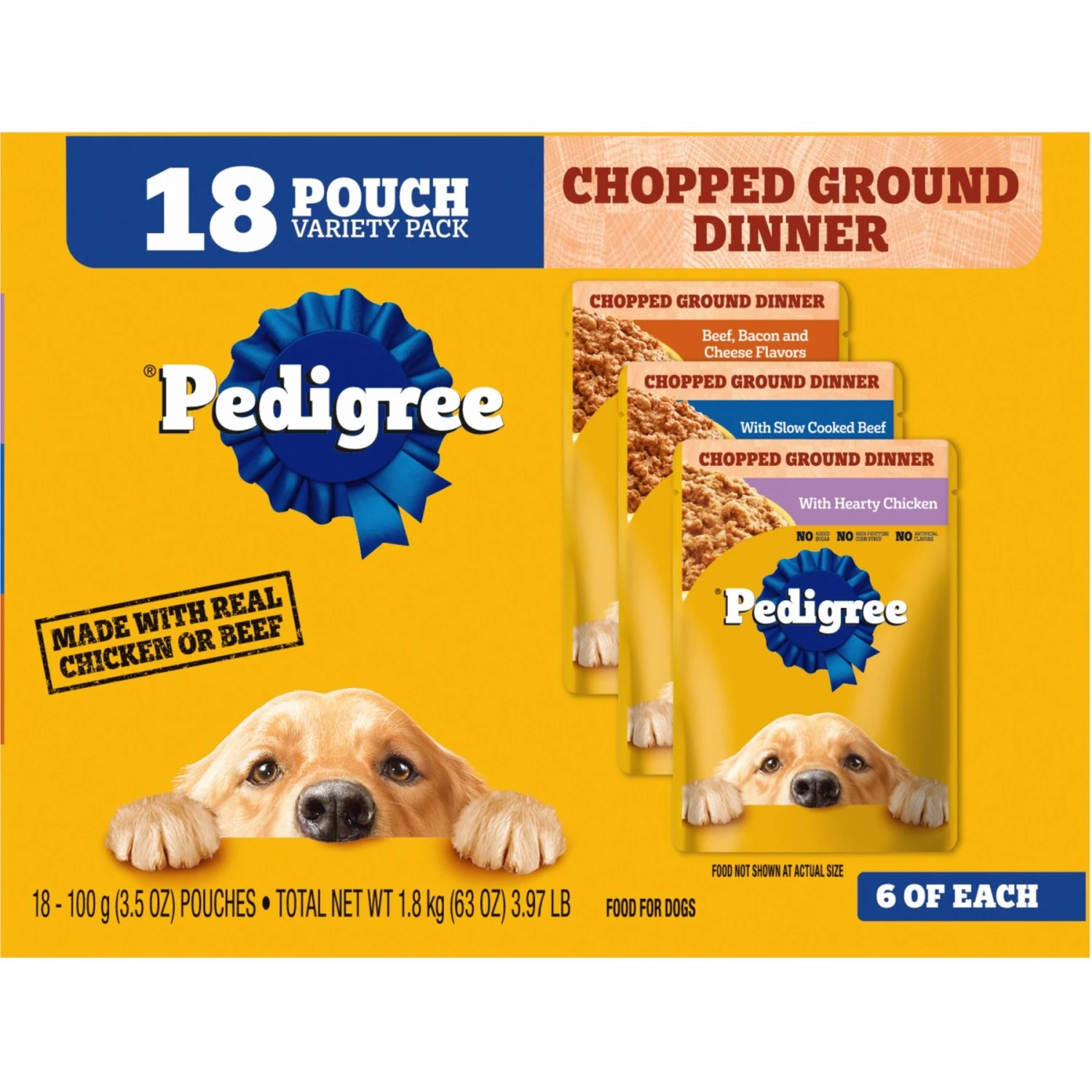 Pedigree Chopped Ground Dinner Variety Pack Chicken, Filet Mignon & Beef Adult Wet Dog Food & Pedigree Chopped Ground Dinner Variety Pack With Chicken, Beef & Bacon Adult Wet Dog Food 4 Pedigree Chopped Ground Dinner Variety Pack Chicken, Filet Mignon & Beef Adult Wet Dog Food & Pedigree Chopped Ground Dinner Variety Pack With Chicken, Beef & Bacon Adult Wet Dog Food - Image 2