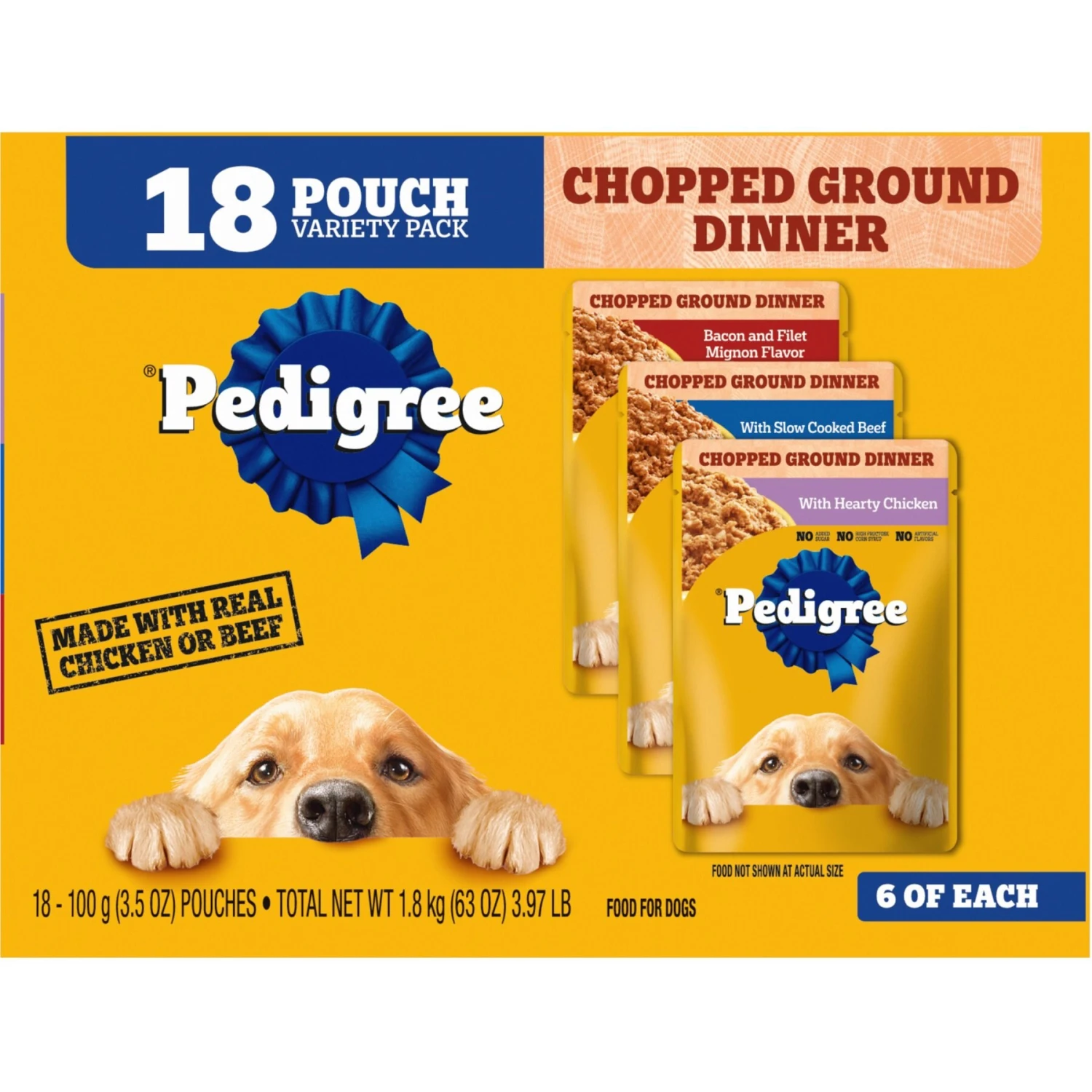 Pedigree Chopped Ground Dinner Variety Pack Chicken, Filet Mignon & Beef Adult Wet Dog Food & Pedigree Chopped Ground Dinner Variety Pack With Chicken, Beef & Bacon Adult Wet Dog Food 8 Pedigree Chopped Ground Dinner Variety Pack Chicken, Filet Mignon & Beef Adult Wet Dog Food & Pedigree Chopped Ground Dinner Variety Pack With Chicken, Beef & Bacon Adult Wet Dog Food - Image 6