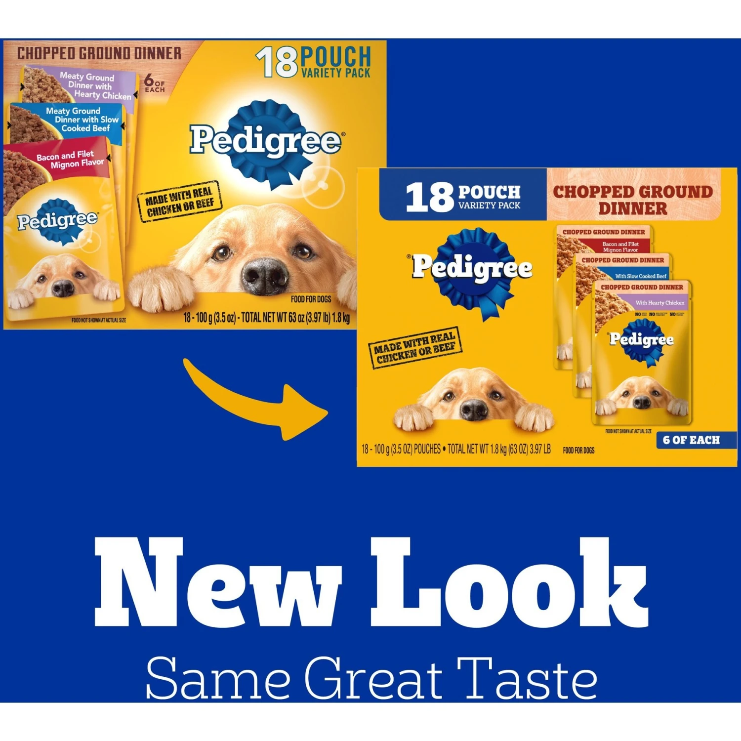 Pedigree Chopped Ground Dinner Variety Pack Chicken, Filet Mignon & Beef Adult Wet Dog Food & Pedigree Chopped Ground Dinner Variety Pack With Chicken, Beef & Bacon Adult Wet Dog Food 9 Pedigree Chopped Ground Dinner Variety Pack Chicken, Filet Mignon & Beef Adult Wet Dog Food & Pedigree Chopped Ground Dinner Variety Pack With Chicken, Beef & Bacon Adult Wet Dog Food - Image 7