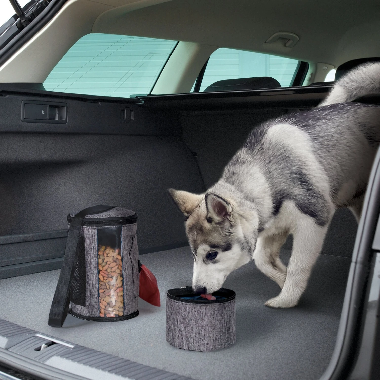 Pet Parade Pooch Pal Dog Feeder, Gray 7 Pet Parade Pooch Pal Dog Feeder, Gray - Image 5