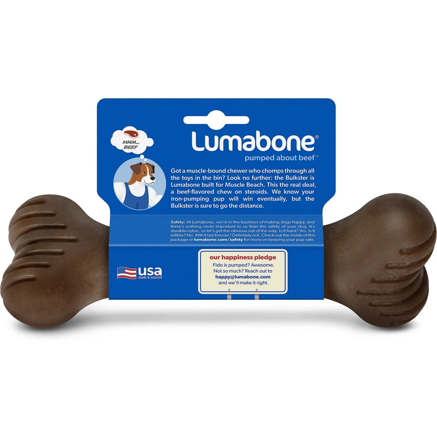 Lumabone Bulkster Beef Flavor Dog Toy 6 Lumabone Bulkster Beef Flavor Dog Toy - Image 4