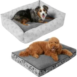 Disney Mickey Mouse Bolster Cat & Dog Bed & Disney Pluto Pillow Cat & Dog Bed