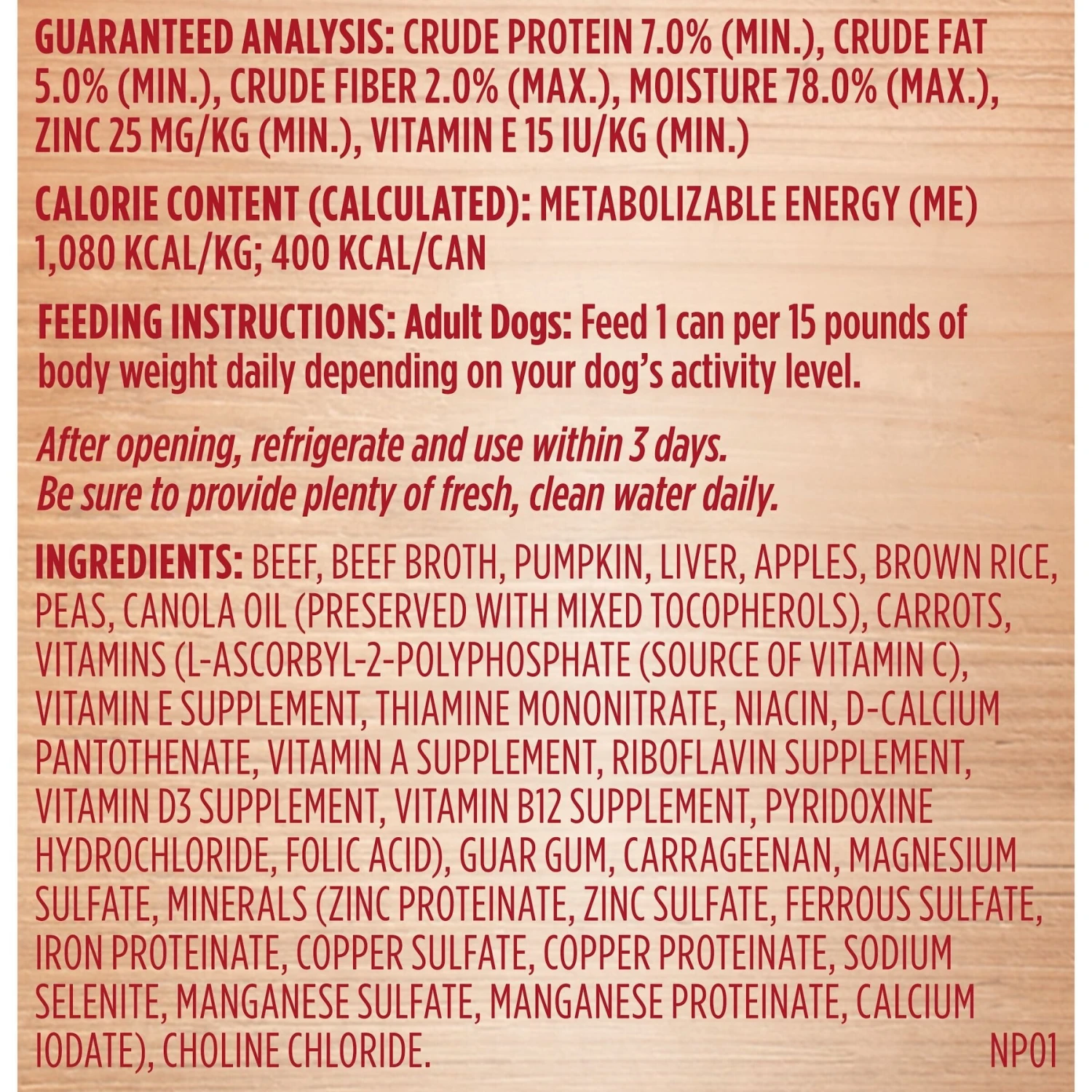 Rachael Ray Nutrish Real Beef & Pumpkin Canned Dog Food, 13-oz, Case Of 12 9 Rachael Ray Nutrish Real Beef & Pumpkin Canned Dog Food, 13-oz, Case Of 12 - Image 7