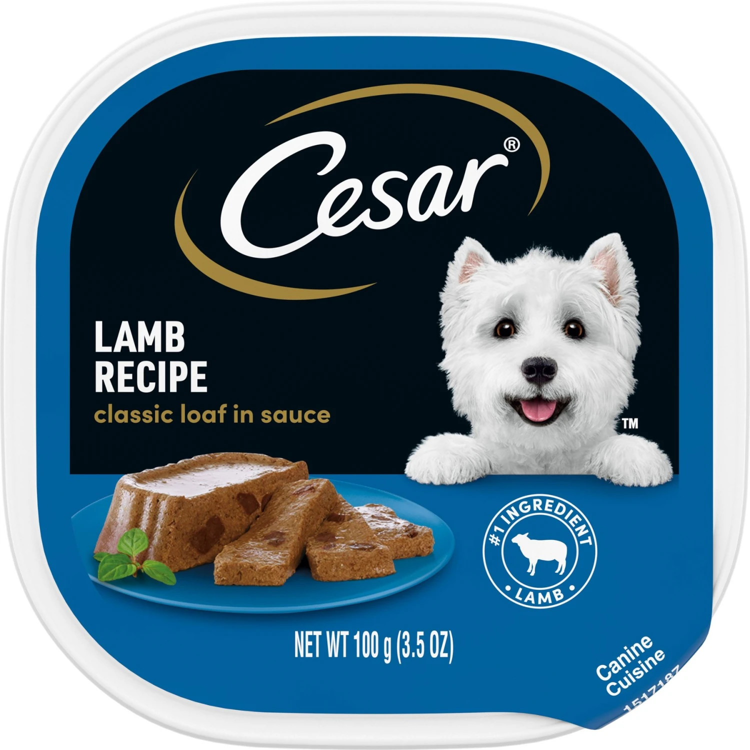 Cesar Classic Loaf In Sauce Lamb Recipe Grain-Free Small Breed Adult Wet Dog Food Trays 3 Cesar Classic Loaf In Sauce Lamb Recipe Grain-Free Small Breed Adult Wet Dog Food Trays