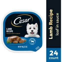 Cesar Classic Loaf In Sauce Lamb Recipe Grain-Free Small Breed Adult Wet Dog Food Trays 13 Cesar Classic Loaf In Sauce Lamb Recipe Grain-Free Small Breed Adult Wet Dog Food Trays -Blue Buffalos Shop 47089 PT2. AC SS1800 V1695649467