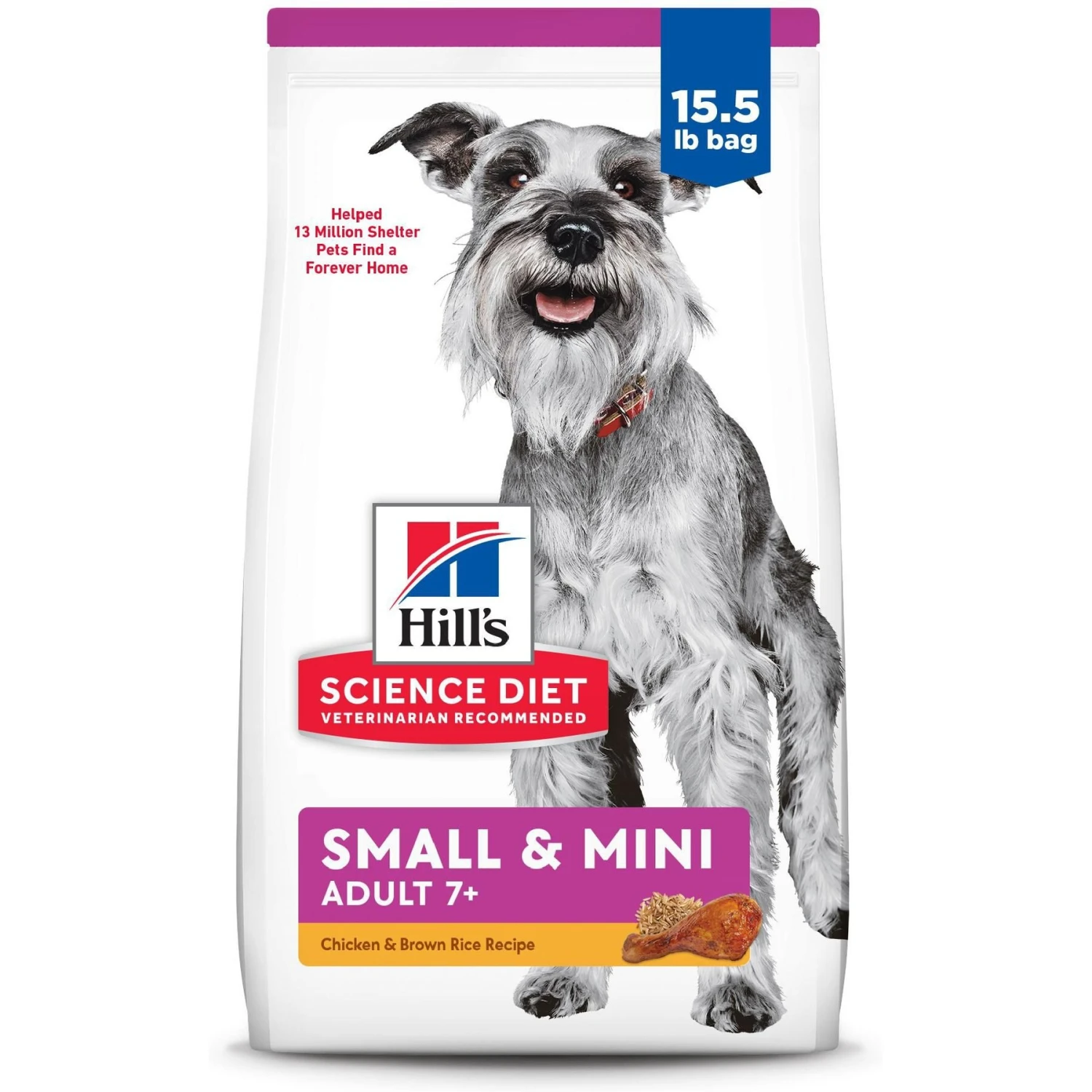 Hill's Science Diet Adult 7+ Small & Mini Chicken Meal, Barley & Brown Rice Recipe Dry Dog Food 3 Hill's Science Diet Adult 7+ Small & Mini Chicken Meal, Barley & Brown Rice Recipe Dry Dog Food