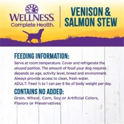 Wellness Venison & Salmon Stew With Potatoes & Carrots Canned Dog Food -Blue Buffalos Shop 49224 PT7. AC SS1800 V1657657682