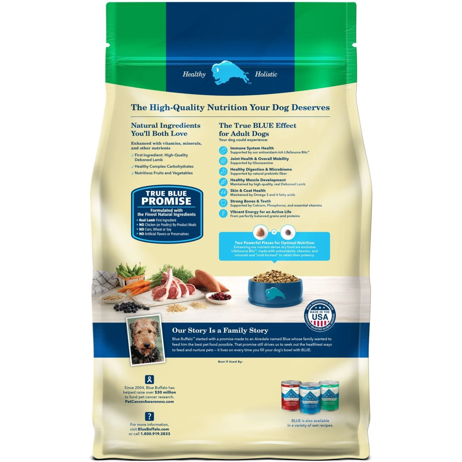 Blue Buffalo Life Protection Formula Adult Lamb & Brown Rice Recipe Dry Dog Food 4 Blue Buffalo Life Protection Formula Adult Lamb & Brown Rice Recipe Dry Dog Food - Image 2
