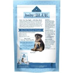 Blue Buffalo Baby Blue Healthy Growth Formula Natural Chicken & Brown Rice Recipe Puppy Dry Food & Blue Buffalo Baby Blue Natural Savory Chicken Puppy Treats, 4-oz Bag -Blue Buffalos Shop 501858 PT2. AC SS1800 V1648502796