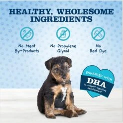 Blue Buffalo Baby Blue Healthy Growth Formula Natural Chicken & Brown Rice Recipe Puppy Dry Food & Blue Buffalo Baby Blue Natural Savory Chicken Puppy Treats, 4-oz Bag -Blue Buffalos Shop 501858 PT4. AC SS1800 V1648508810