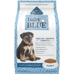 Blue Buffalo Baby Blue Healthy Growth Formula Natural Chicken & Brown Rice Recipe Puppy Dry Food & Blue Buffalo Baby Blue Natural Savory Chicken Puppy Treats, 4-oz Bag -Blue Buffalos Shop 501858 PT5. AC SS1800 V1648510911