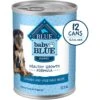 Blue Buffalo Baby Blue Healthy Growth Formula Natural Chicken & Vegetable Recipe Puppy Wet Food, 12.5-oz Cans, Case Of 12