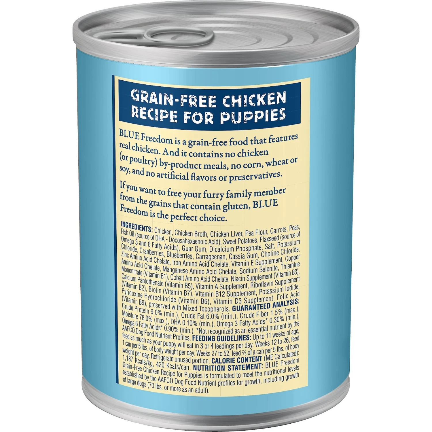 Blue Buffalo Freedom Puppy Chicken Recipe Grain-Free Canned Dog Food 5 Blue Buffalo Freedom Puppy Chicken Recipe Grain-Free Canned Dog Food - Image 3