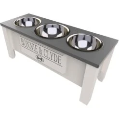 GrooveThis Woodshop Personalized 3 Bowl Elevated Dog Feeder Station With Internal Storage 8 GrooveThis Woodshop Personalized 3 Bowl Elevated Dog Feeder Station With Internal Storage -Blue Buffalos Shop 510462 PT2. AC SS1800 V1650999698