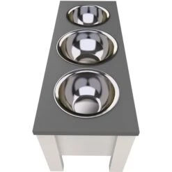 GrooveThis Woodshop Personalized 3 Bowl Elevated Dog Feeder Station With Internal Storage 9 GrooveThis Woodshop Personalized 3 Bowl Elevated Dog Feeder Station With Internal Storage -Blue Buffalos Shop 510462 PT3. AC SS1800 V1657657789