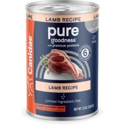 CANIDAE PURE All Stages Grain-Free Limited Ingredient Lamb Recipe Canned Dog Food, 13-oz