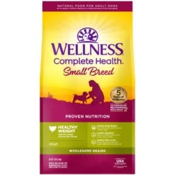 Wellness Small Breed Complete Health Adult Healthy Weight Turkey & Brown Rice Recipe Dry Dog Food