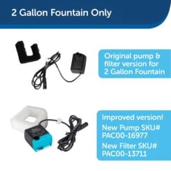 PetSafe Drinkwell Fountain Replacement Pump With Grommet Dog Fountain Pump -Blue Buffalos Shop 531406 PT5. AC SS1800 V1651201596