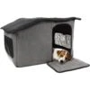 Sherpa Portable Soft Sided Foldable Cat & Dog Indoor Shelter, Gray, Medium -Blue Buffalos Shop 534598 MAIN. AC SS1800 V1657658788