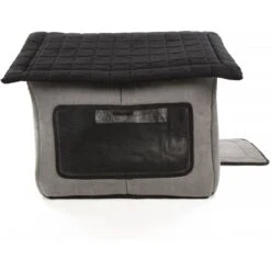 Sherpa Portable Soft Sided Foldable Cat & Dog Indoor Shelter, Gray, Medium -Blue Buffalos Shop 534598 PT2. AC SS1800 V1658216842