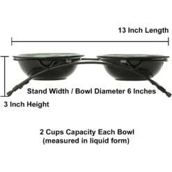 PetRageous Designs Buddy's Best Double Diner Elevated Dog & Cat Bowls -Blue Buffalos Shop 54957 PT3. AC SS1800 V1660339304