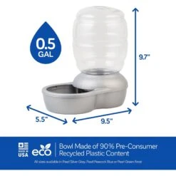 Petmate Pearl Replendish Waterer With Microban -Blue Buffalos Shop 55917 PT1. AC SS1800 V1542653234