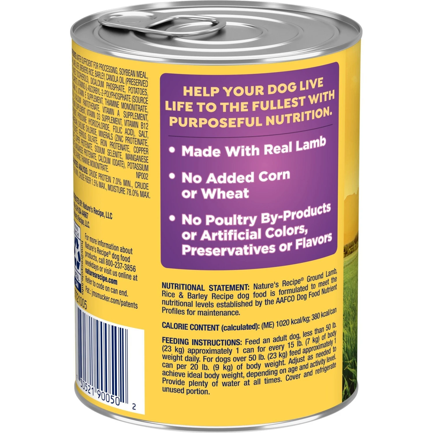 Nature's Recipe Ground Lamb, Rice & Barley Recipe Wet Dog Food 5 Nature's Recipe Ground Lamb, Rice & Barley Recipe Wet Dog Food - Image 3