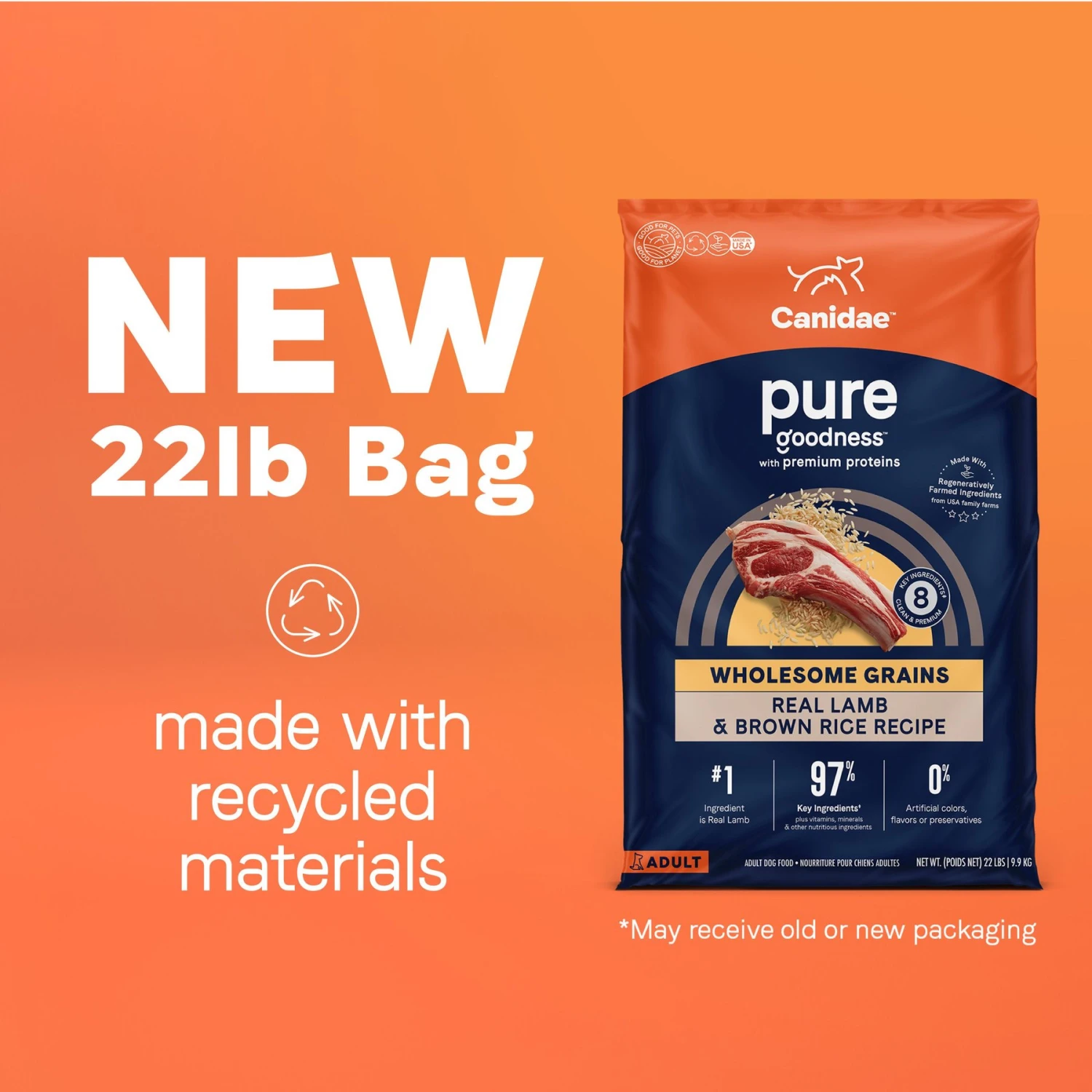 CANIDAE Pure Real Lamb & Brown Rice Recipe Dry Dog Food 5 CANIDAE Pure Real Lamb & Brown Rice Recipe Dry Dog Food - Image 3