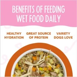 Weruva Meals 'n More Natural Wet Dog Food, Wok The Dog Plus Digestive Support, 3.5-oz Cup, 12 Count -Blue Buffalos Shop 578462 PT5. AC SS1800 V1695832229